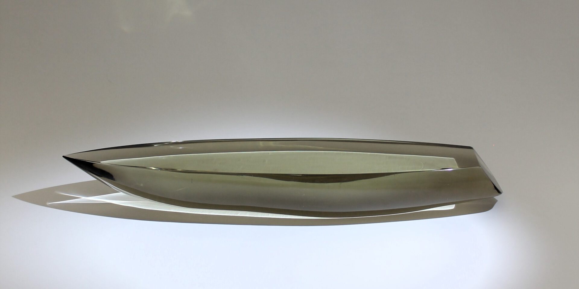 flavio poli murano glass sculpture boat for seguso vetri d arte 1965