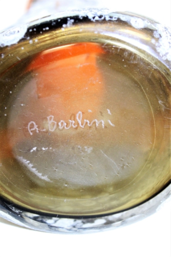 Alfredo Barbini a "Incalmo Scavo" Vase Collection Pauly & C., Italy 1950