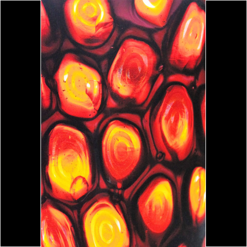 Vittorio Ferro a red Ring Murrine Vase by Fratelli Pagnin Italy 1995