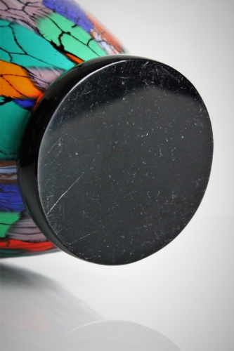 Ermanno Toso a Murrine "Foglie" Vase Vittorio Ferro Italy 1960