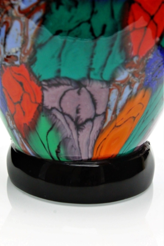 Ermanno Toso a Murrine "Foglie" Vase Vittorio Ferro Italy 1960