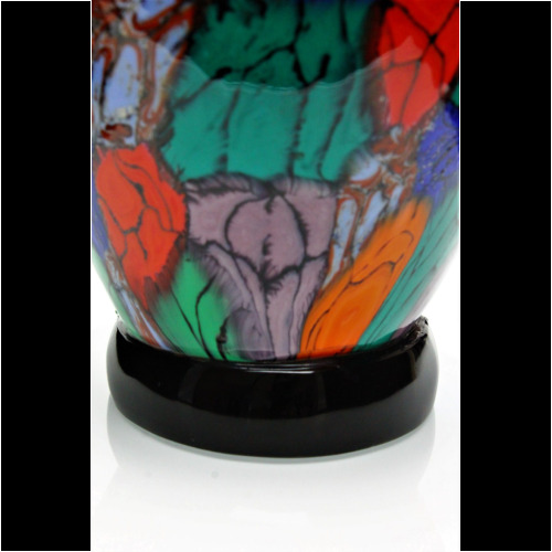Ermanno Toso a Murrine "Foglie" Vase Vittorio Ferro Italy 1960