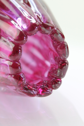 Flavio Poli Vase „Sommerso a Coste“ pink Seguso Vetri d´Arte Murano 1958