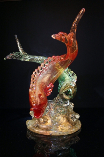Archimede Seguso a “Fish” Sculpture by Vetreria Archimede Seguso Italy 1950