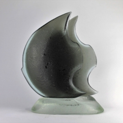 Flavio Poli a Moon Fish "Pesce Luna" Sculpture Seguso Vetri d´Arte Italy 1940s