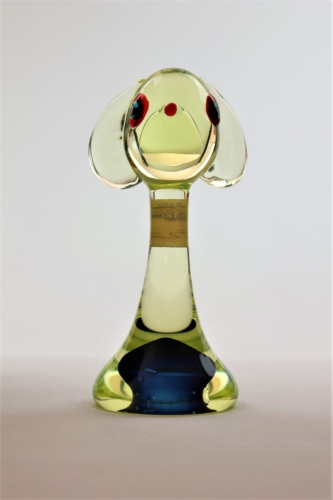 Antonio da Ros Dog Sculpture, Cenedese & C., Murano 1960