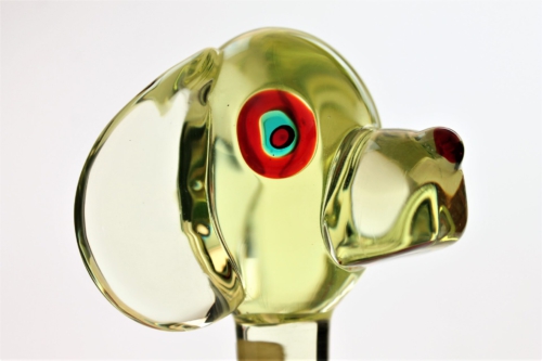 Antonio da Ros Dog Sculpture, Cenedese & C., Murano 1960