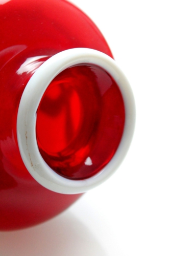 Anzolo Fuga a rubi red Vase Arte Vetraria Muranese (A.Ve.M.) Italy 1958