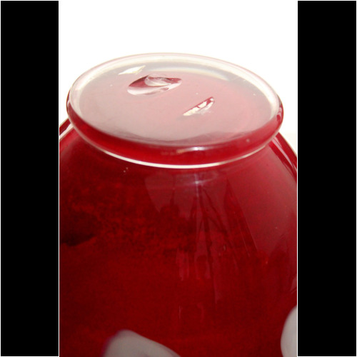 Anzolo Fuga a rubi red Vase Arte Vetraria Muranese (A.Ve.M.) Italy 1958