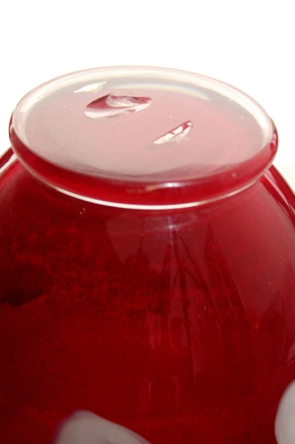 Anzolo Fuga a rubi red Vase Arte Vetraria Muranese (A.Ve.M.) Italy 1958