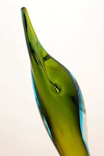 Flavio Poli a tall goose "Oca" Sculpture Seguso Vetri d´Arte Italy 1950s