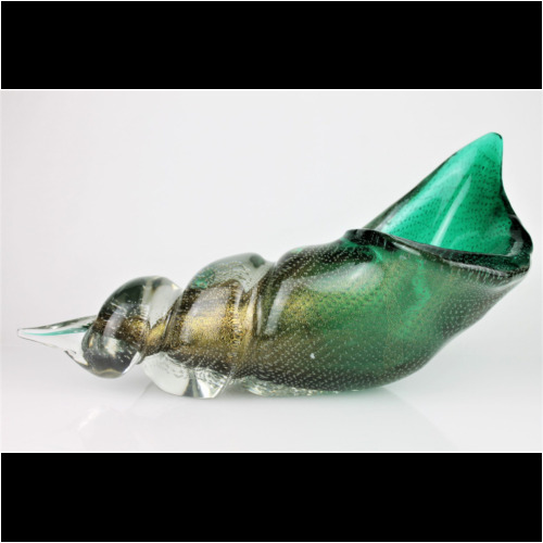 <em><b>Archimede Seguso</b><br />tall Shell a Bullicante <br />Italy 1937</em> Flavio Poli a “Paradise Shell” by Archimede Seguso, Murano 1937