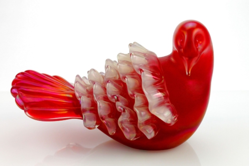 <em><b>Flavio Poli</b><br />Dove with ruffled Feathers<br/>Italy 1940</em> Flavio Poli a Dove with ruffled Feathers Italy 1940