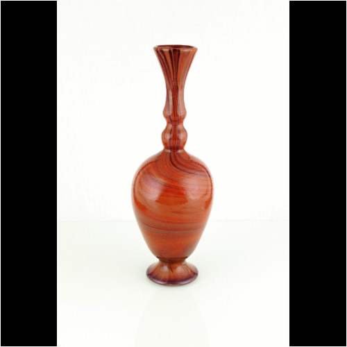 <em><b>Lorenzo Radi </b><br />Vase" Calcedonio Purpureo"<br />Italy 1865</em> Lorenzo Radi Chalcedony Glass Vase Murano 1865