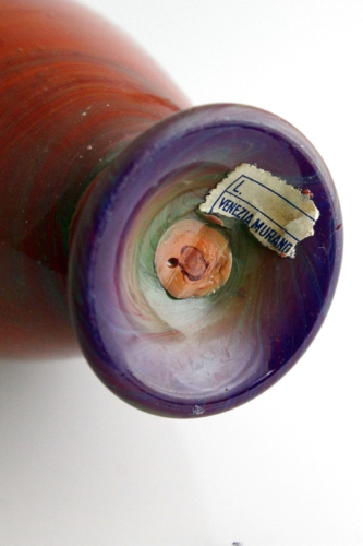 Lorenzo Radi Chalcedony Glass Vase Murano 1865