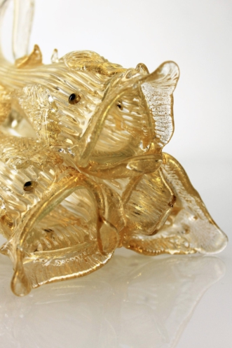 Ercole Barovier a “Golden Dolphins” Vase Artisti Barovier Murano Glass Vase 1940s