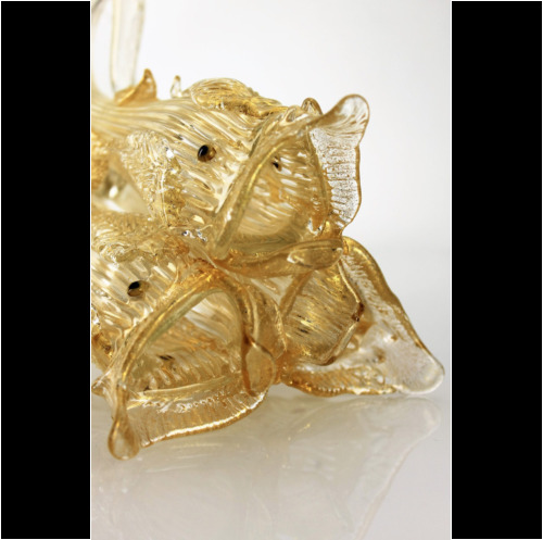 Ercole Barovier a “Golden Dolphins” Vase Artisti Barovier Murano Glass Vase 1940s