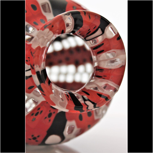 Fratelli Toso a four different Murrine Vase Italy 1970