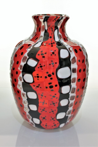 Fratelli Toso a four different Murrine Vase Italy 1970