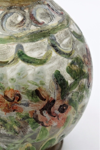 Compagnia di Venezia e Murano (C.V.M.), painted glass vase c. 1920.