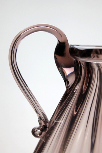 Vittorio Zecchin resp. Napoleone Martinuzzi a Soffiato Glass Vase with Handles Cappellin Venini & C Murano., 1925