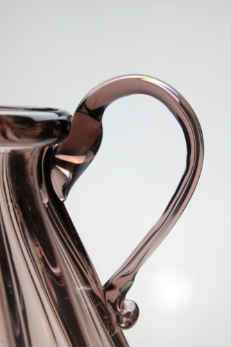 Vittorio Zecchin resp. Napoleone Martinuzzi a Soffiato Glass Vase with Handles Cappellin Venini & C Murano., 1925