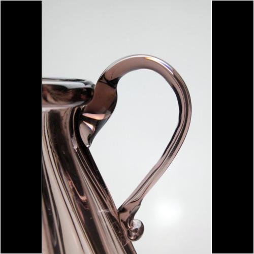 Vittorio Zecchin resp. Napoleone Martinuzzi a Soffiato Glass Vase with Handles Cappellin Venini & C Murano., 1925