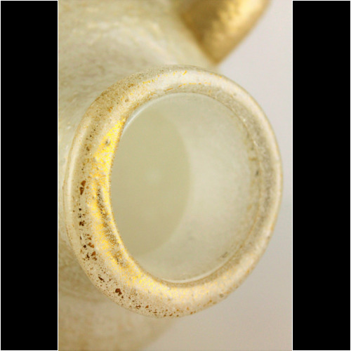Napoleone Martinuzzi a white Pulegoso Glass Vase Venini & C., Italy 1930