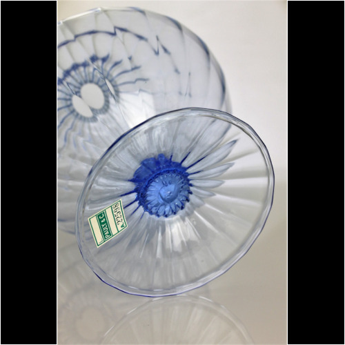 Napoleone Martinuzzi blue soffiato vase by V.S.M. Venini & C.,Italy 1925