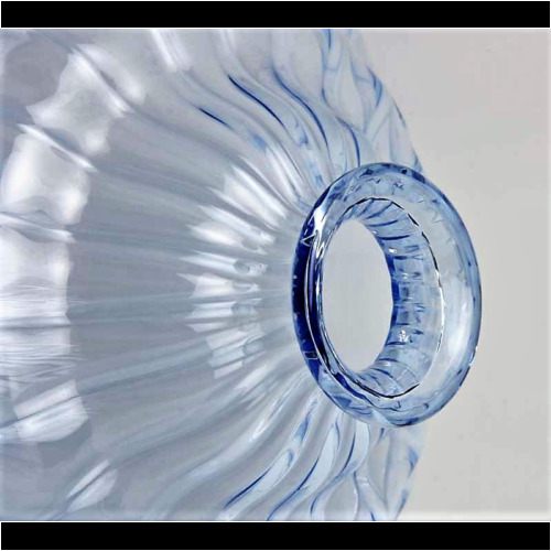 Napoleone Martinuzzi blue soffiato vase by V.S.M. Venini & C.,Italy 1925