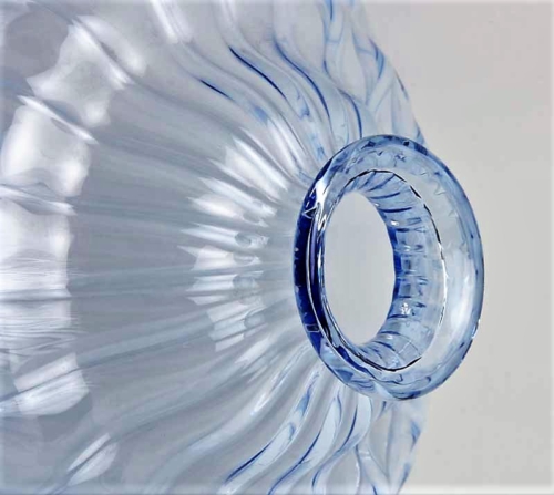 Napoleone Martinuzzi blue soffiato vase by V.S.M. Venini & C.,Italy 1925