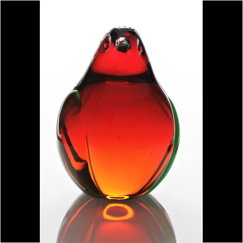 Seguso Vetri d´Arte, Murano two tall Uranium Glass Birds c. 1960