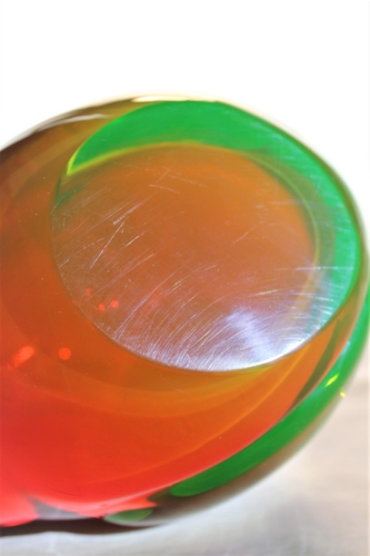 Seguso Vetri d´Arte, Murano two tall Uranium Glass Birds c. 1960