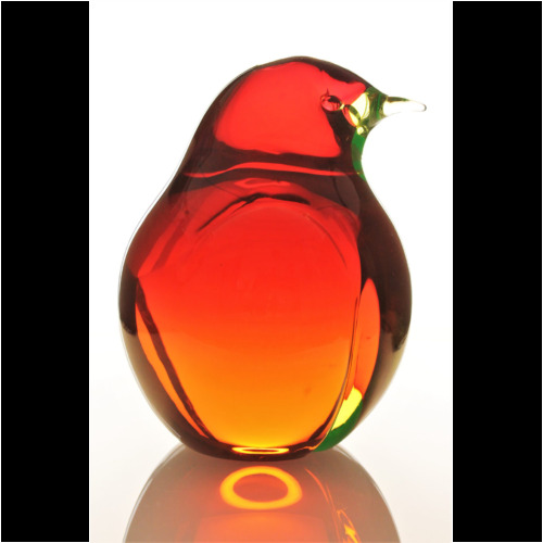 Seguso Vetri d´Arte, Murano two tall Uranium Glass Birds c. 1960