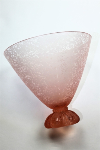 Seguso Vetri d´Arte, “Schalenvase Corroso” Murano-Italien ca. 1970
