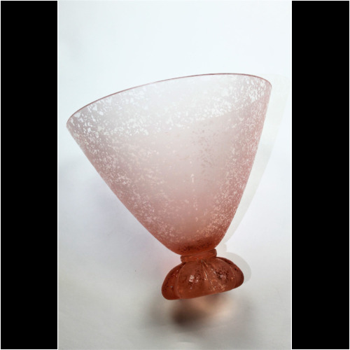 Seguso Vetri d´Arte, “Schalenvase Corroso” Murano-Italien ca. 1970