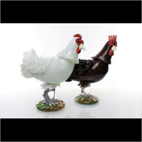 Vittorio Ferro & Toni Zuccheri 1992 a Murrine Glass Rooster ”Galletto” de Majo Italy 1992