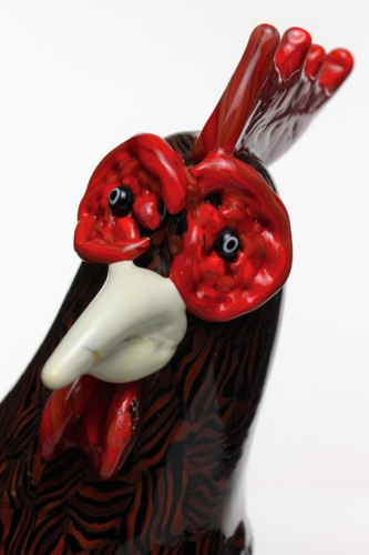 Vittorio Ferro & Toni Zuccheri 1992 a Murrine Glass Rooster ”Galletto” de Majo Italy 1992
