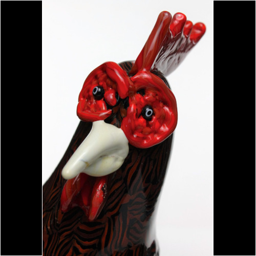 Vittorio Ferro & Toni Zuccheri 1992 a Murrine Glass Rooster ”Galletto” de Majo Italy 1992