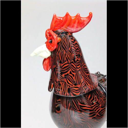 Vittorio Ferro & Toni Zuccheri 1992 a Murrine Glass Rooster ”Galletto” de Majo Italy 1992