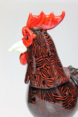 Vittorio Ferro & Toni Zuccheri 1992 a Murrine Glass Rooster ”Galletto” de Majo Italy 1992