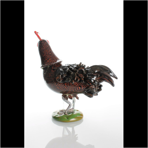 Vittorio Ferro & Toni Zuccheri 1992 a Murrine Glass Rooster ”Galletto” de Majo Italy 1992