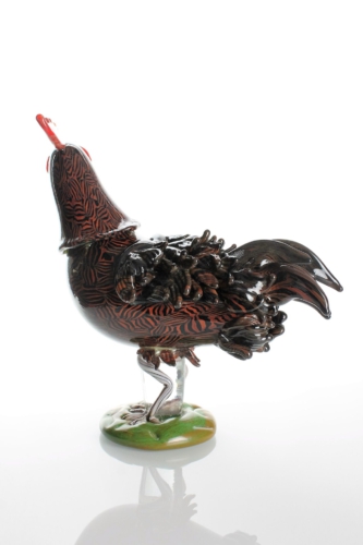 Vittorio Ferro & Toni Zuccheri 1992 a Murrine Glass Rooster ”Galletto” de Majo Italy 1992