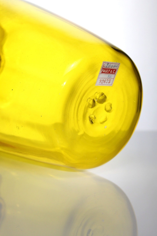 Napoleone Martinuzzi a "Giallo soffiato" Vase by V.S.M. Cappellin Venini & C., Italy 1925