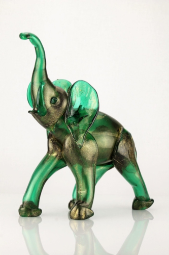 Napoleone Martinuzzi Venini Murano Glass Golden Elephant Sculpture 1933