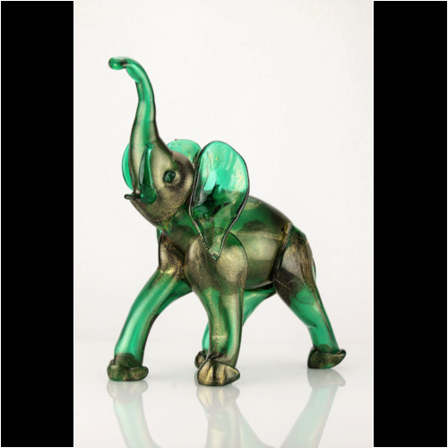 Napoleone Martinuzzi Venini Murano Glass Golden Elephant Sculpture 1933