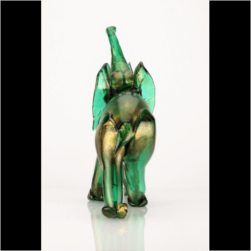 Napoleone Martinuzzi Venini Murano Glass Golden Elephant Sculpture 1933