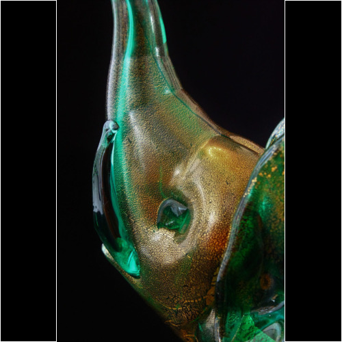 Napoleone Martinuzzi Venini Murano Glass Golden Elephant Sculpture 1933