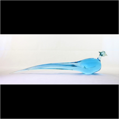 <em><b>Antonio Da Ros</b><br />tall Phaesant<br /> Italy 1960</em> antonio da ros cenedese murano glass pheasant