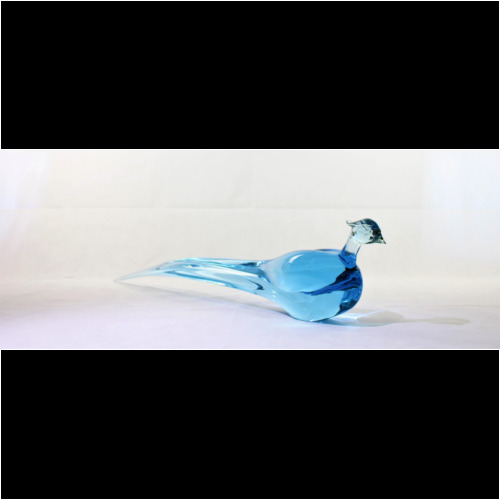 <em><b>Antonio Da Ros</b><br />tall Phaesant<br /> Italy 1960</em> antonio da ros cenedese murano glass pheasant (3)